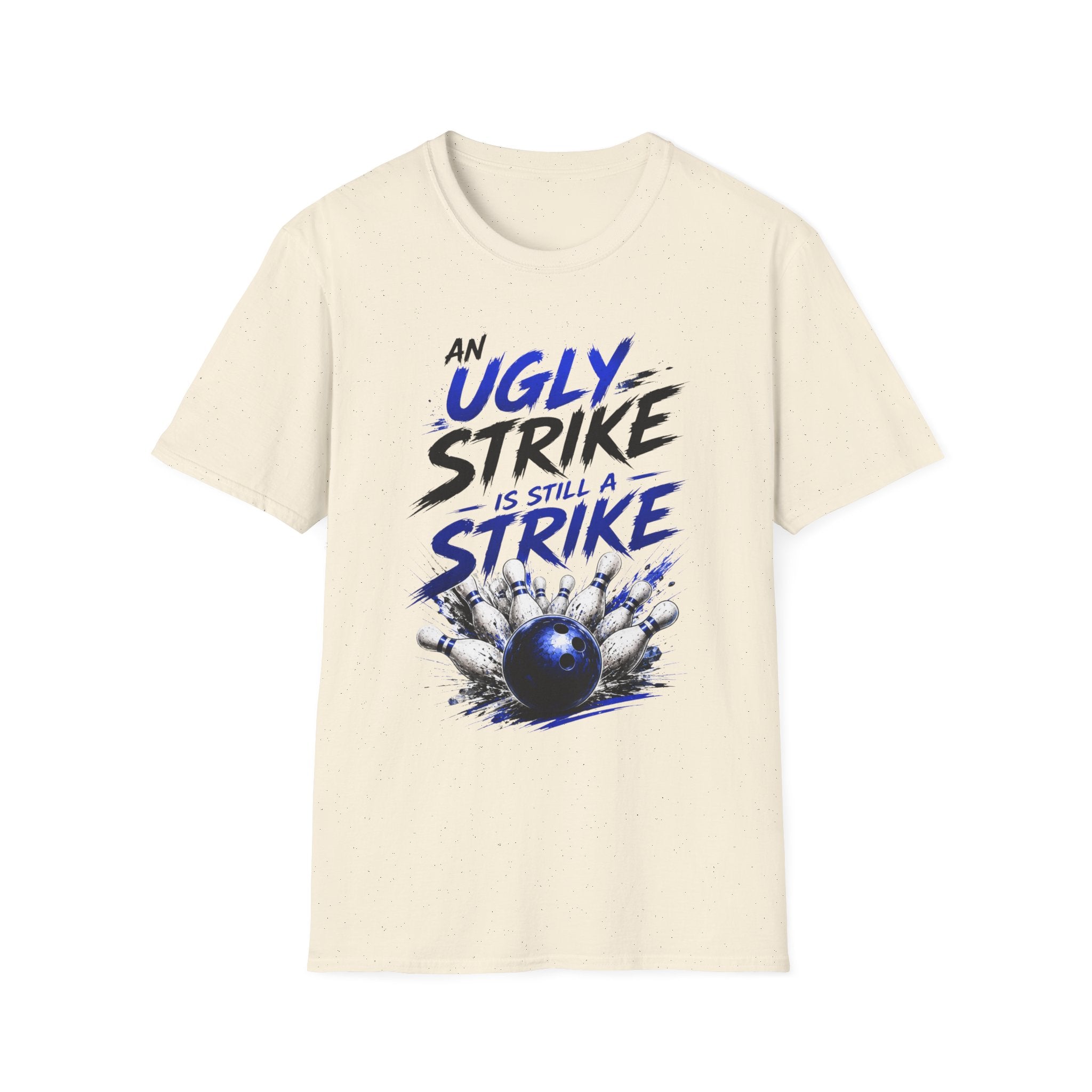 Bowling T-Shirt — “An Ugly Strike Is Still A Strike” Graphic Tee