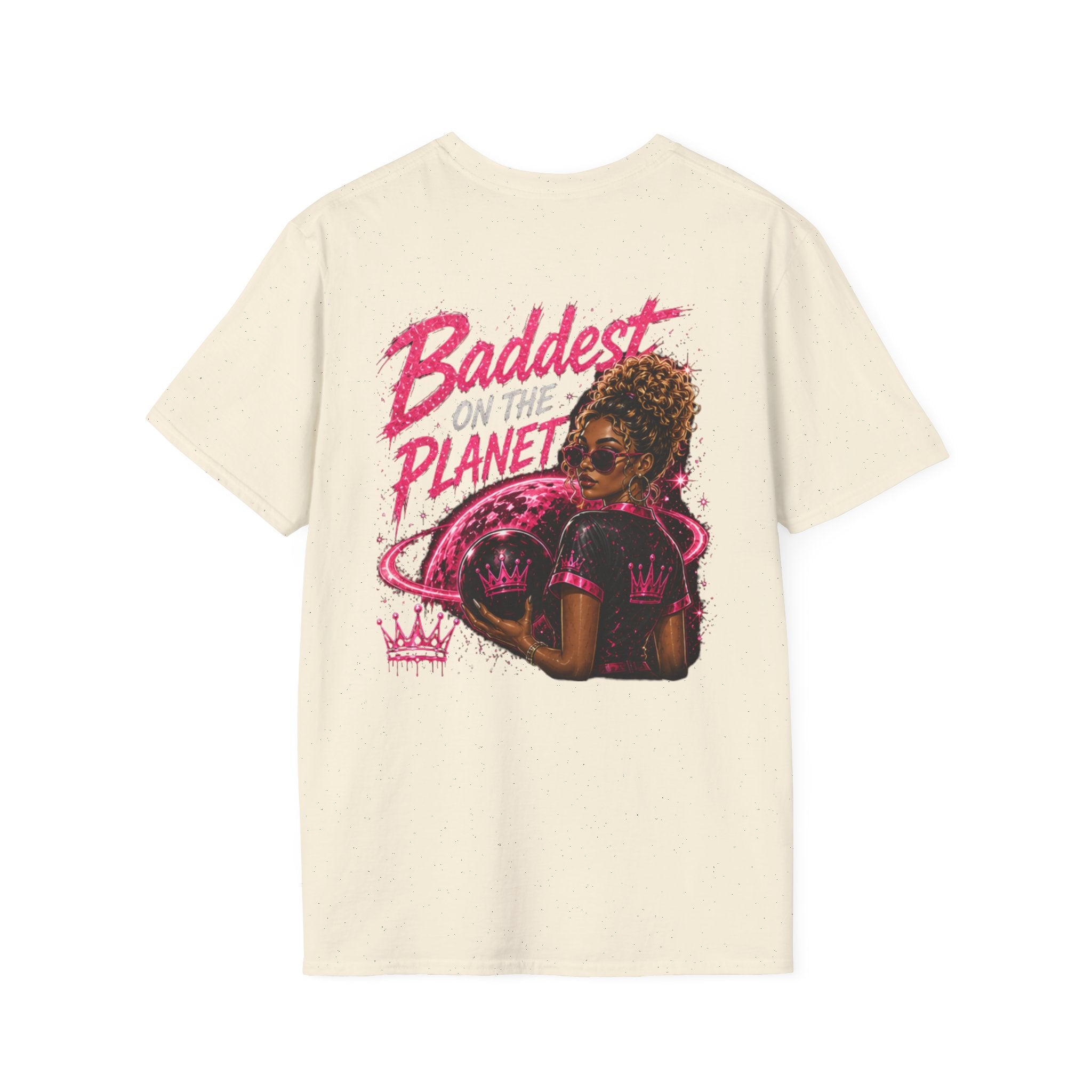 Baddest on the Planet T-Shirt — Bold Pink Afrocentric Graphic Tee