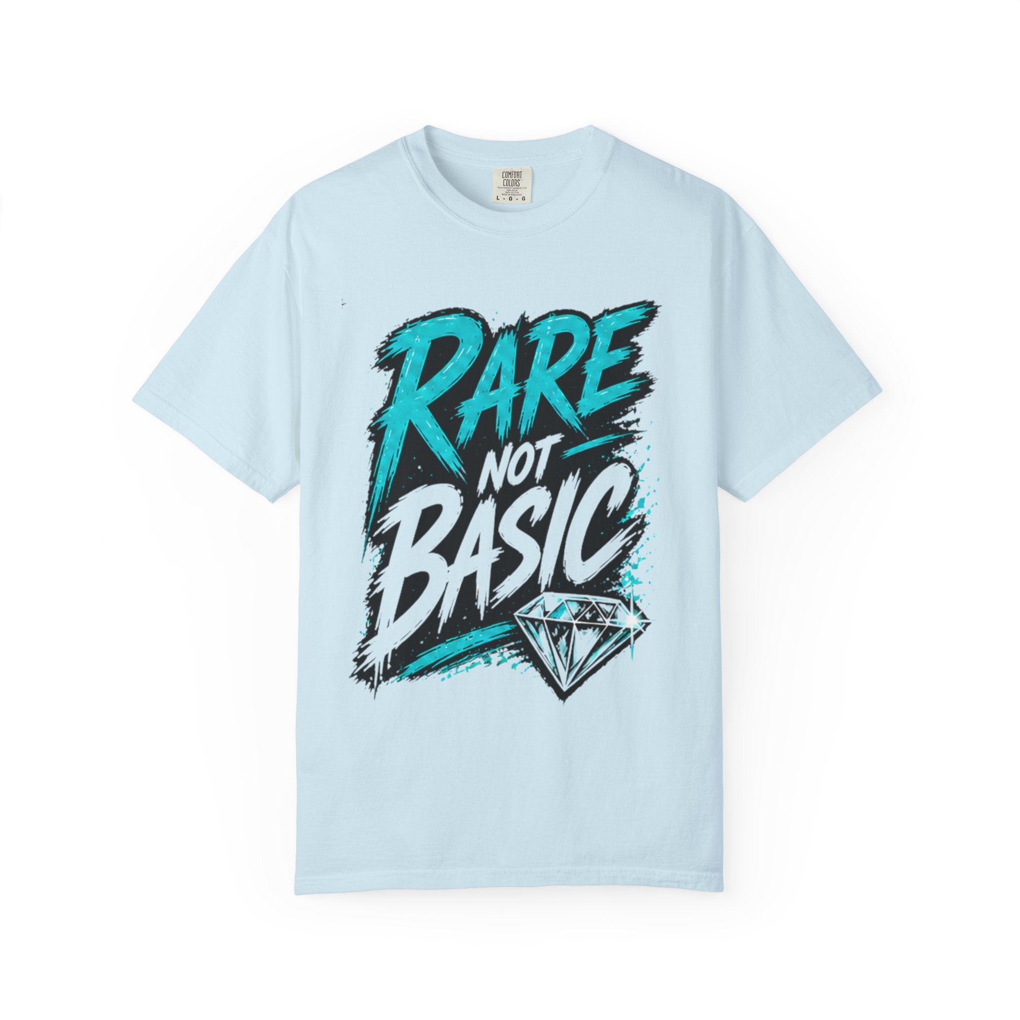 Rare Not Basic T-Shirt — Graphic Diamond Statement Tee