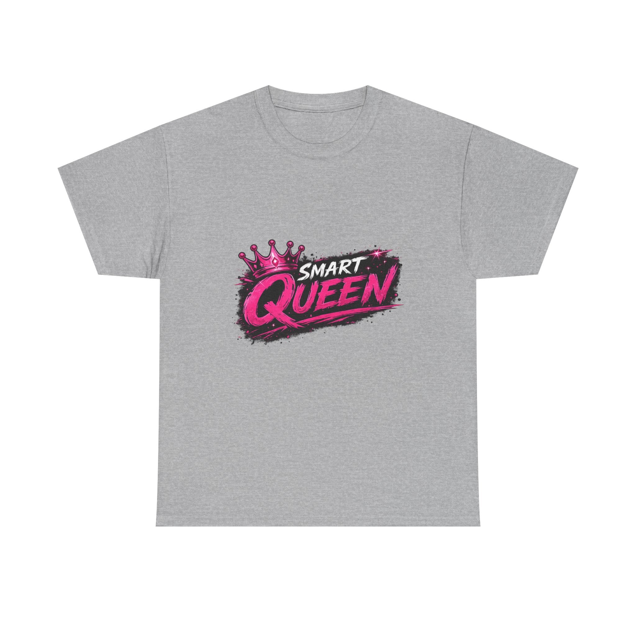 Smart Queen T‑Shirt — Bold Pink Crown Graphic Tee