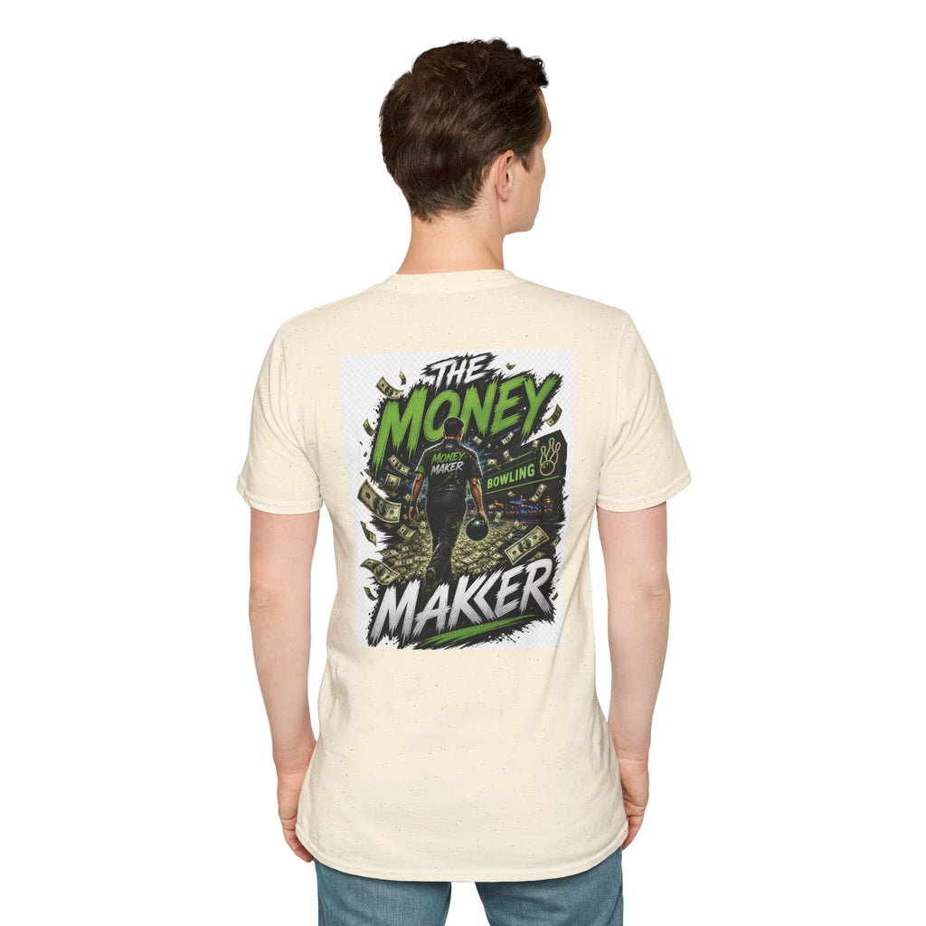 The Money Makers T-Shirt — Graphic Money & Bowling Crew Tee