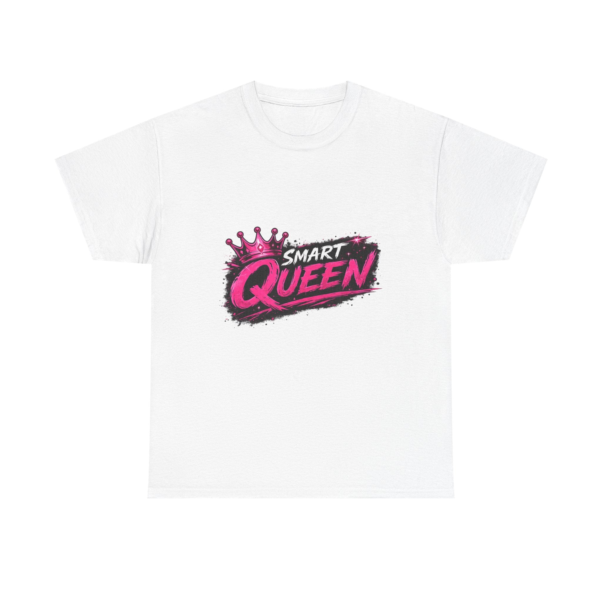 Smart Queen T‑Shirt — Bold Pink Crown Graphic Tee