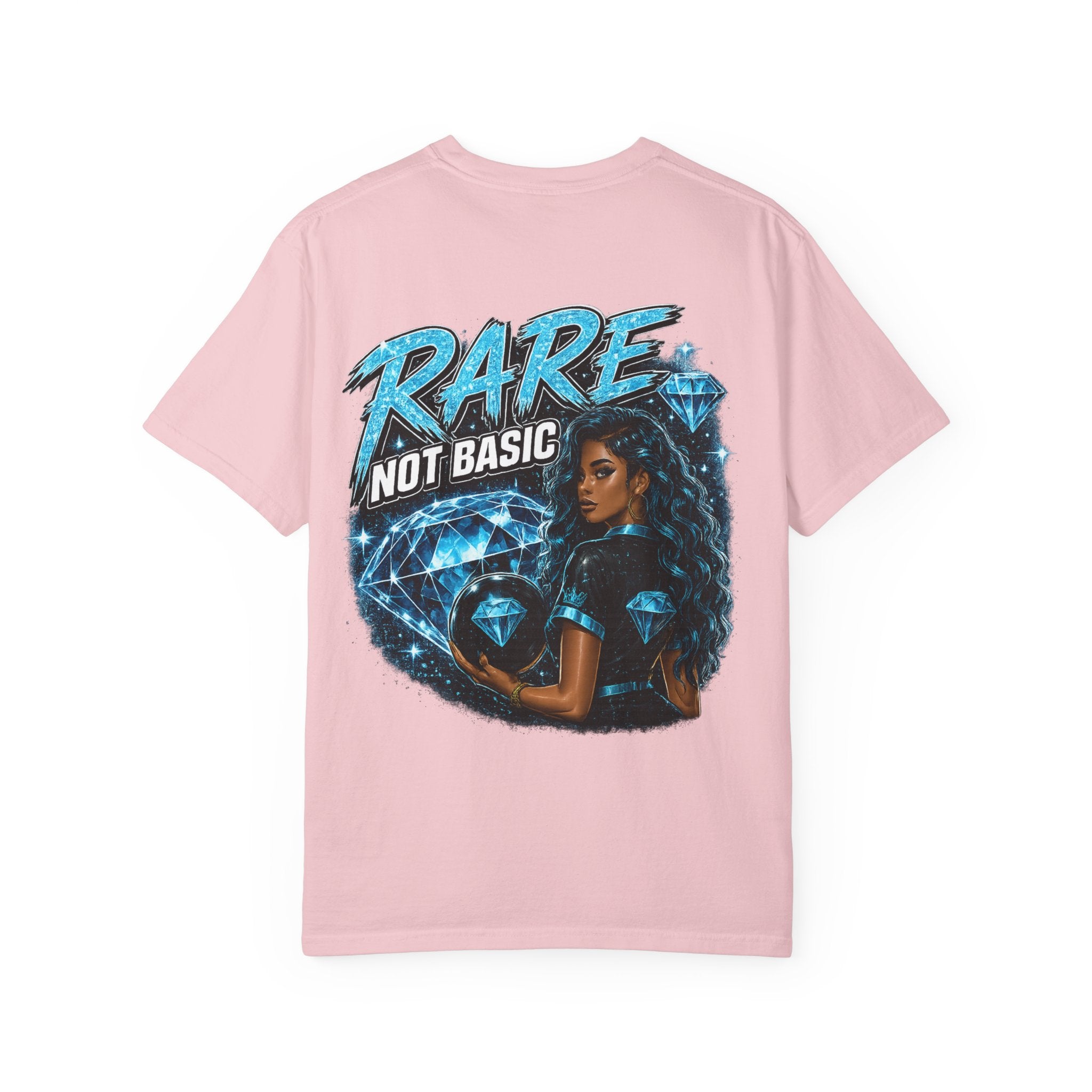 Rare Not Basic T-Shirt — Graphic Diamond Statement Tee