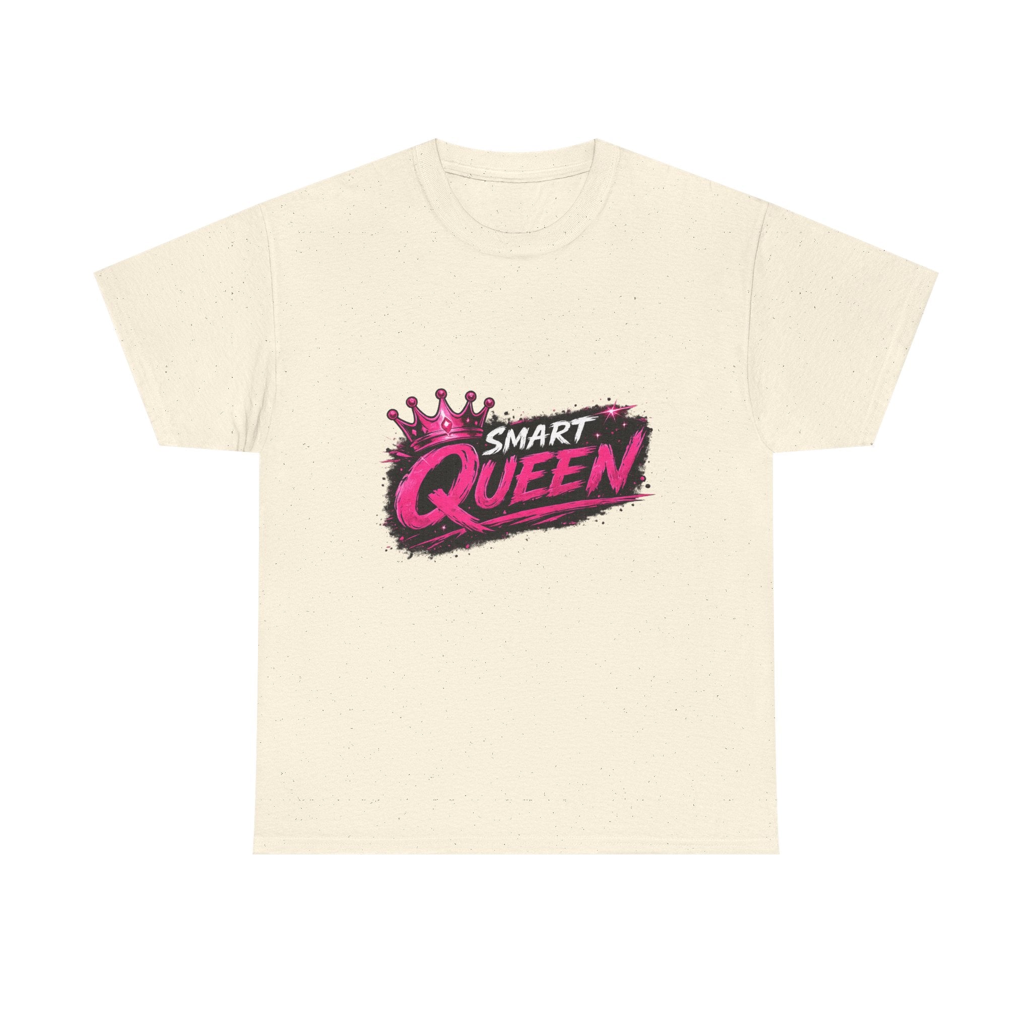 Smart Queen T‑Shirt — Bold Pink Crown Graphic Tee