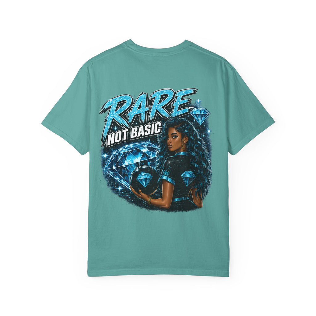 Rare Not Basic T-Shirt — Graphic Diamond Statement Tee