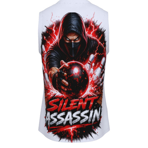 All-Over Print Men's V Neck Basketball Top