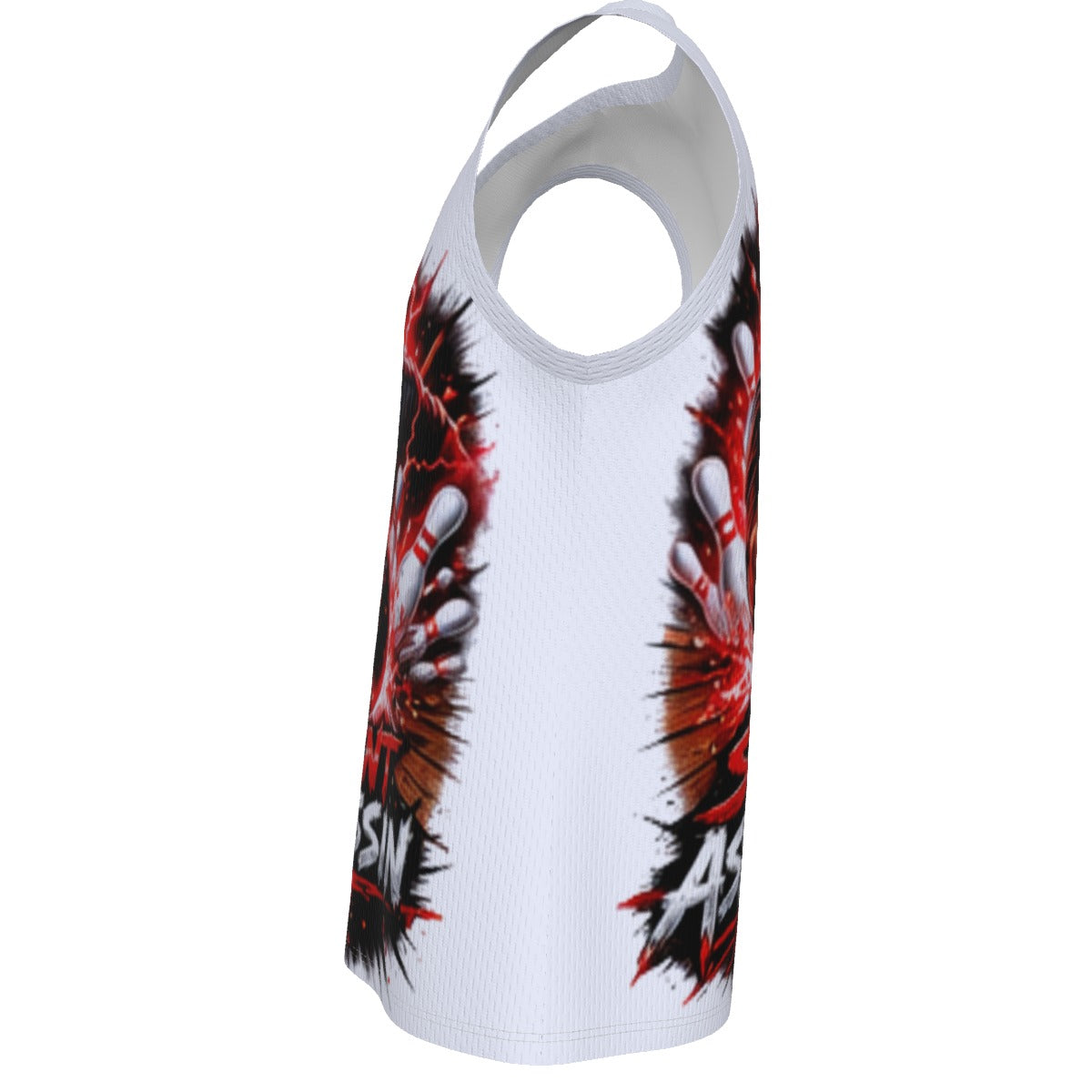 All-Over Print Men's V Neck Basketball Top