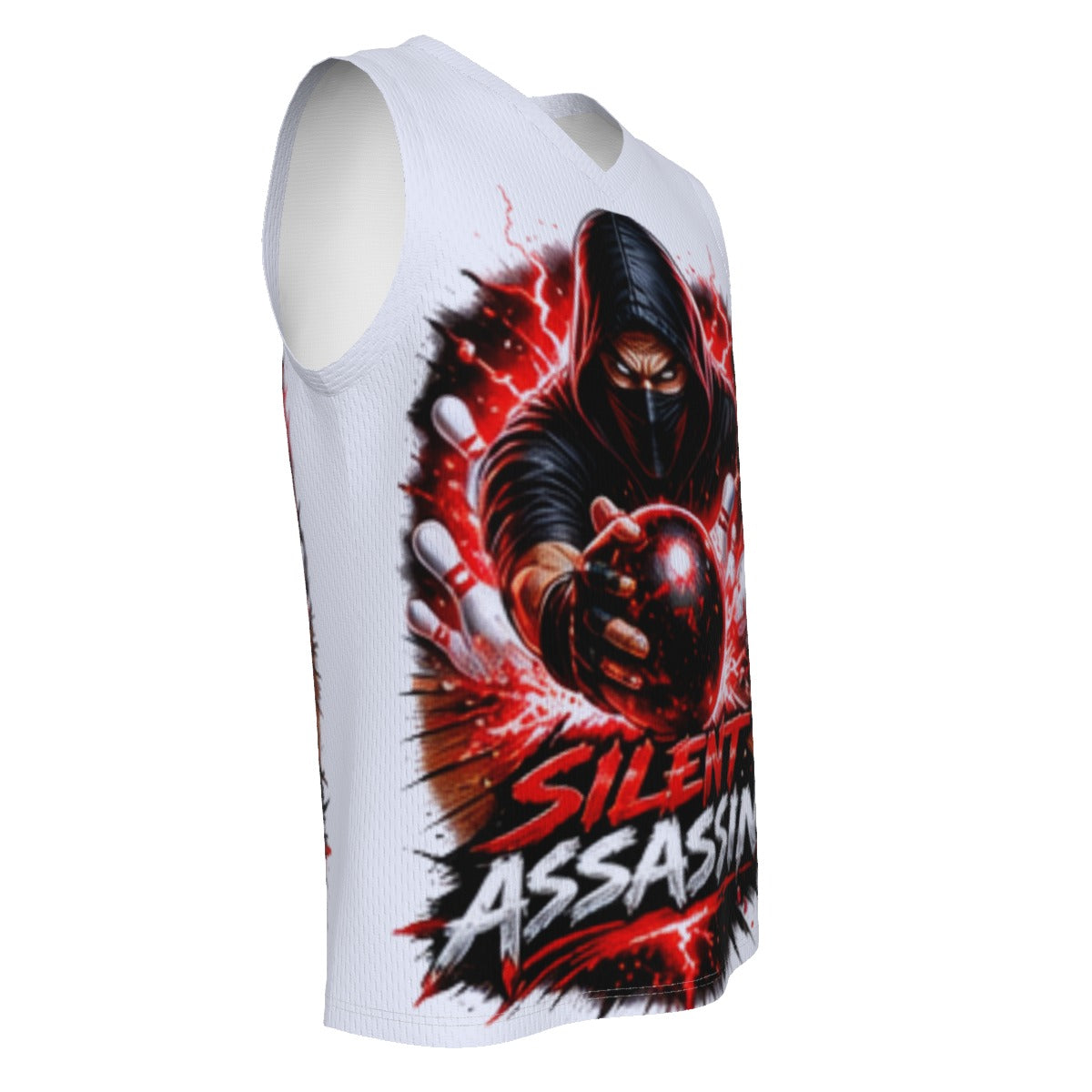 All-Over Print Men's V Neck Basketball Top