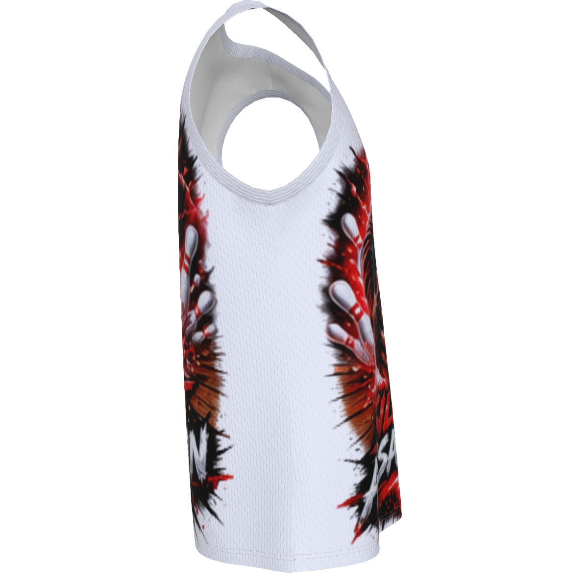 All-Over Print Men's V Neck Basketball Top