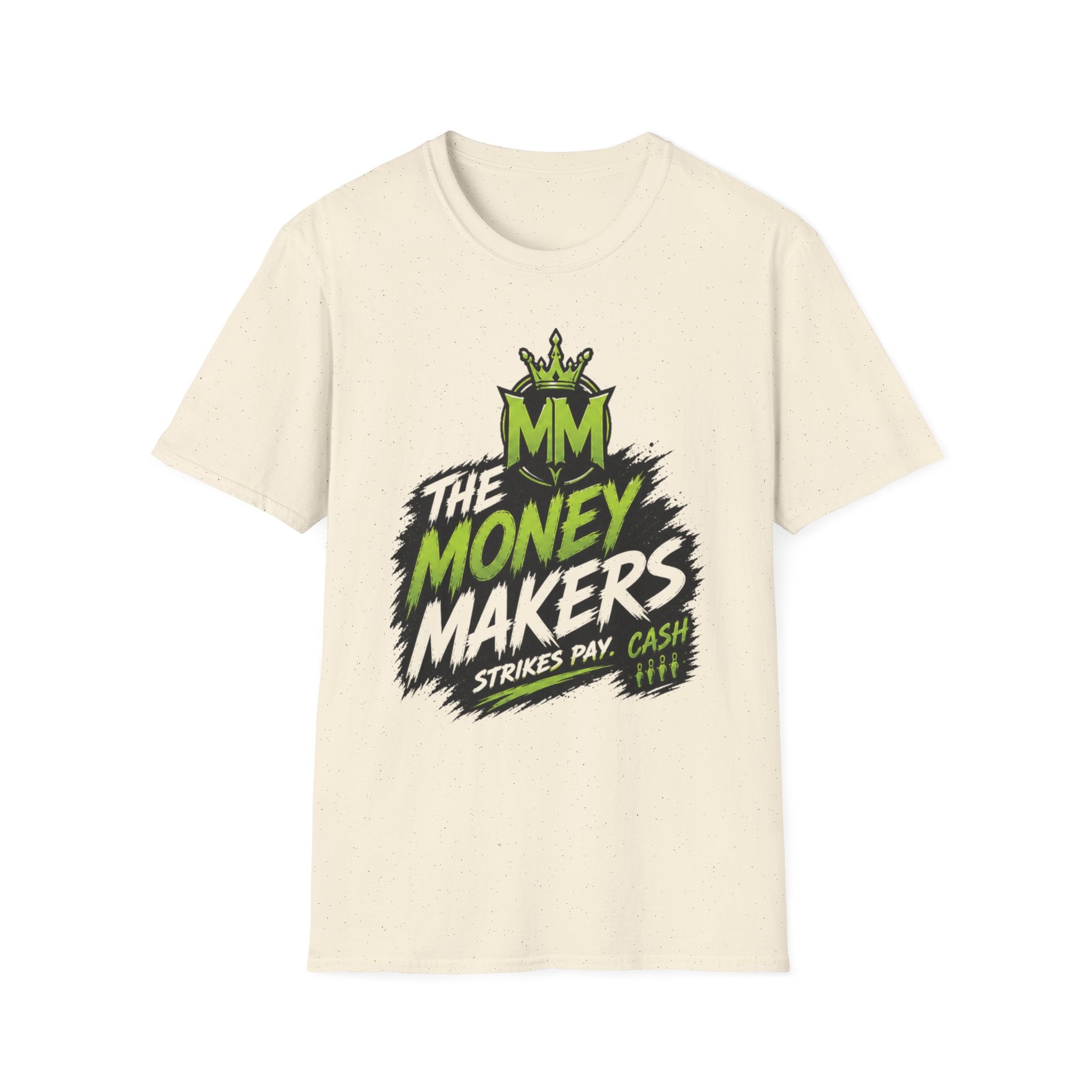 The Money Makers T-Shirt — Graphic Money & Bowling Crew Tee