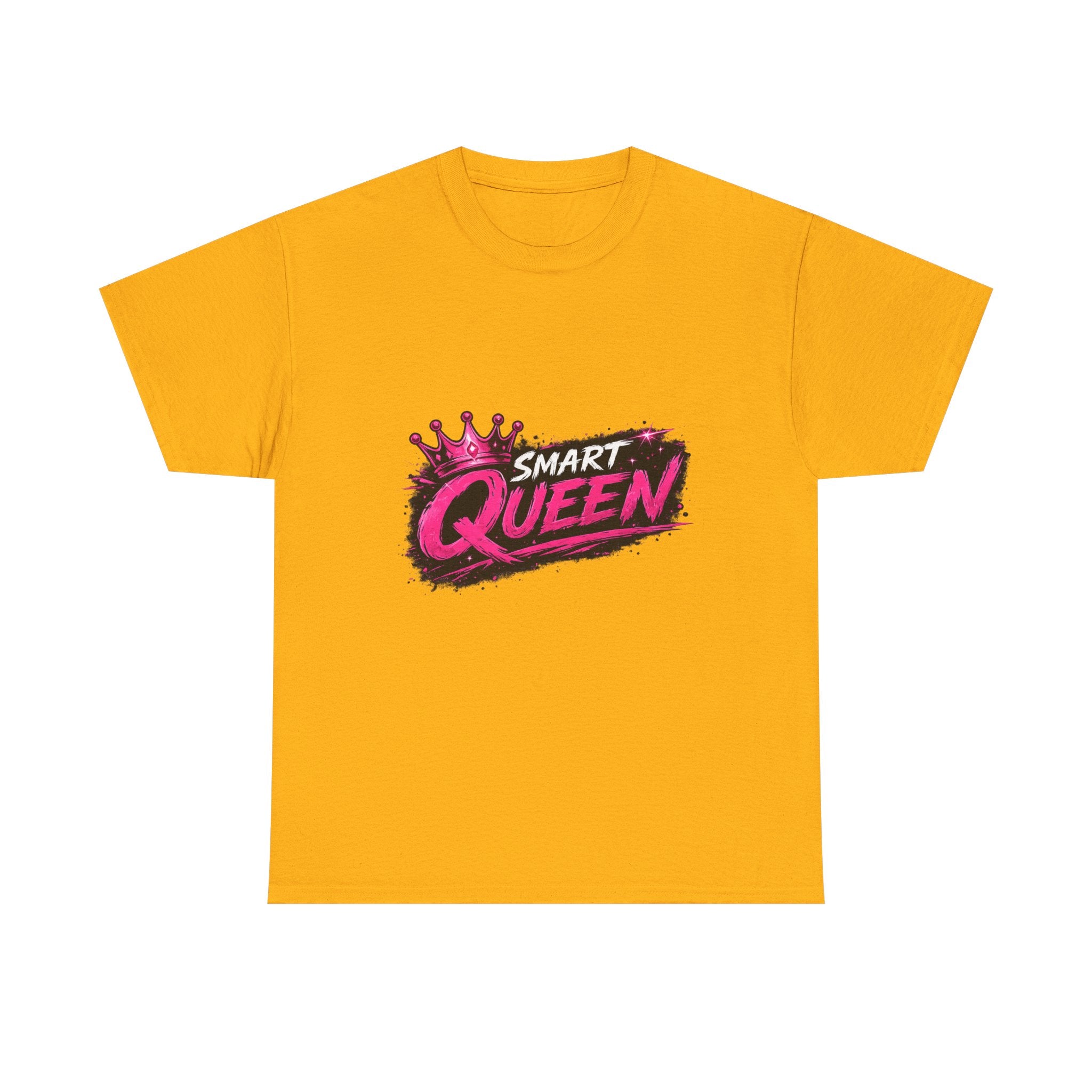 Smart Queen T‑Shirt — Bold Pink Crown Graphic Tee
