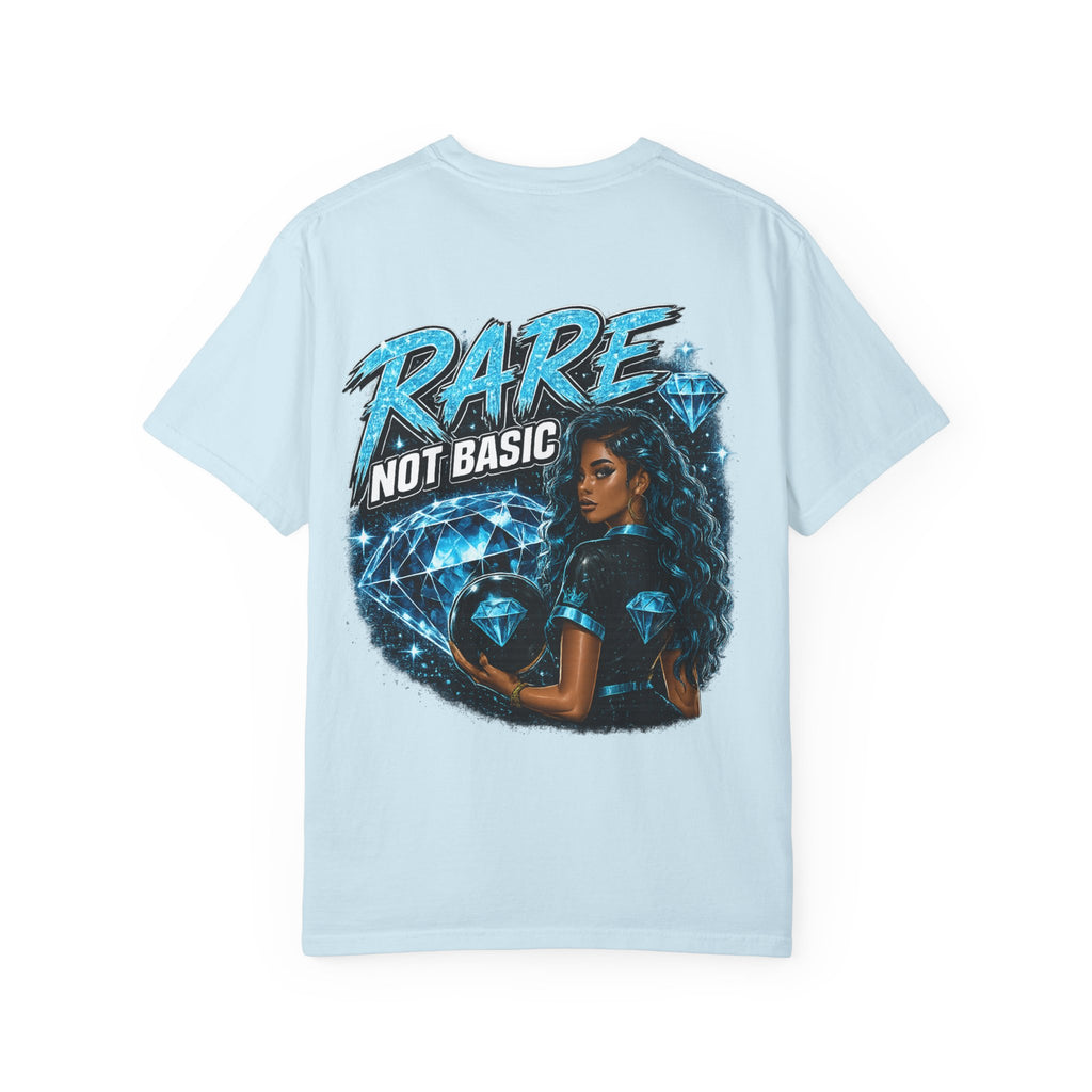 Rare Not Basic T-Shirt — Graphic Diamond Statement Tee