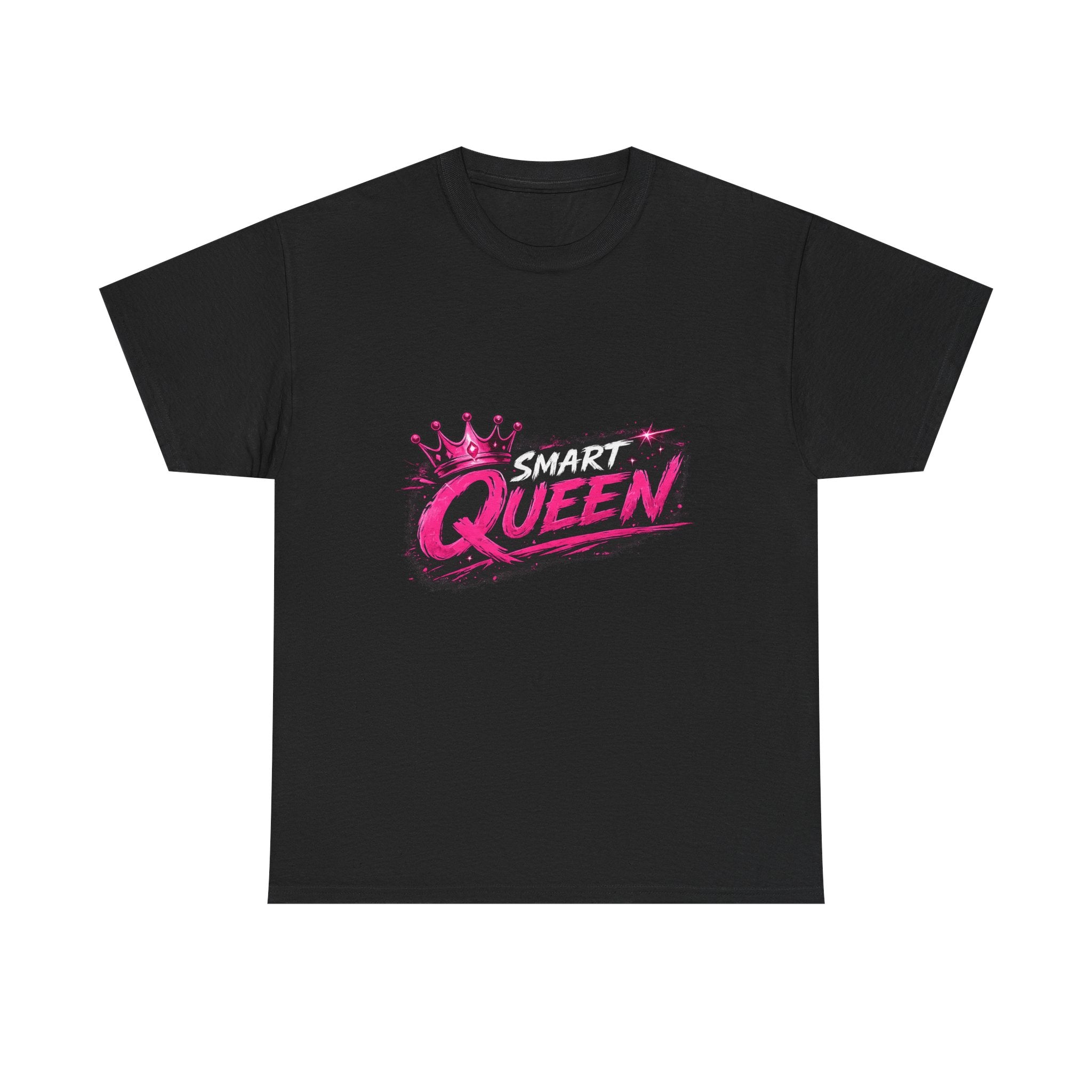 Smart Queen T‑Shirt — Bold Pink Crown Graphic Tee
