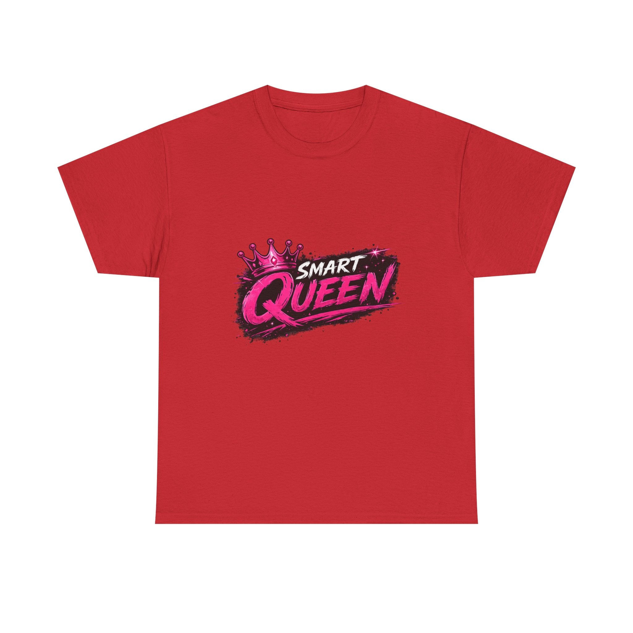 Smart Queen T‑Shirt — Bold Pink Crown Graphic Tee