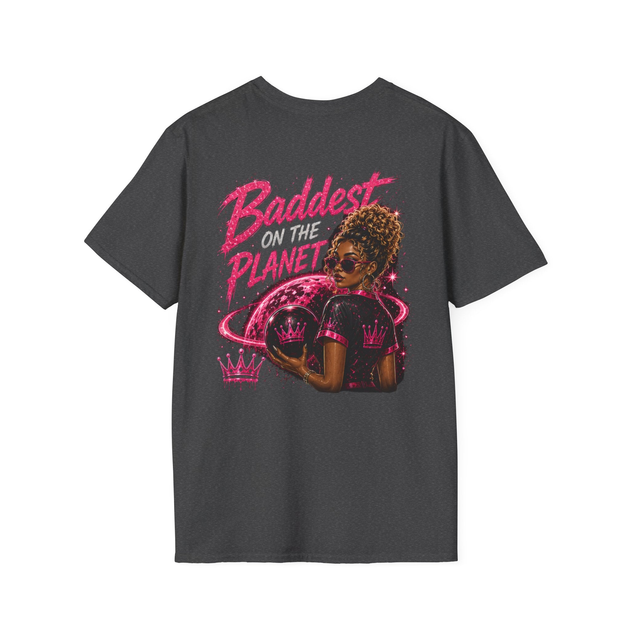 Baddest on the Planet T-Shirt — Bold Pink Afrocentric Graphic Tee