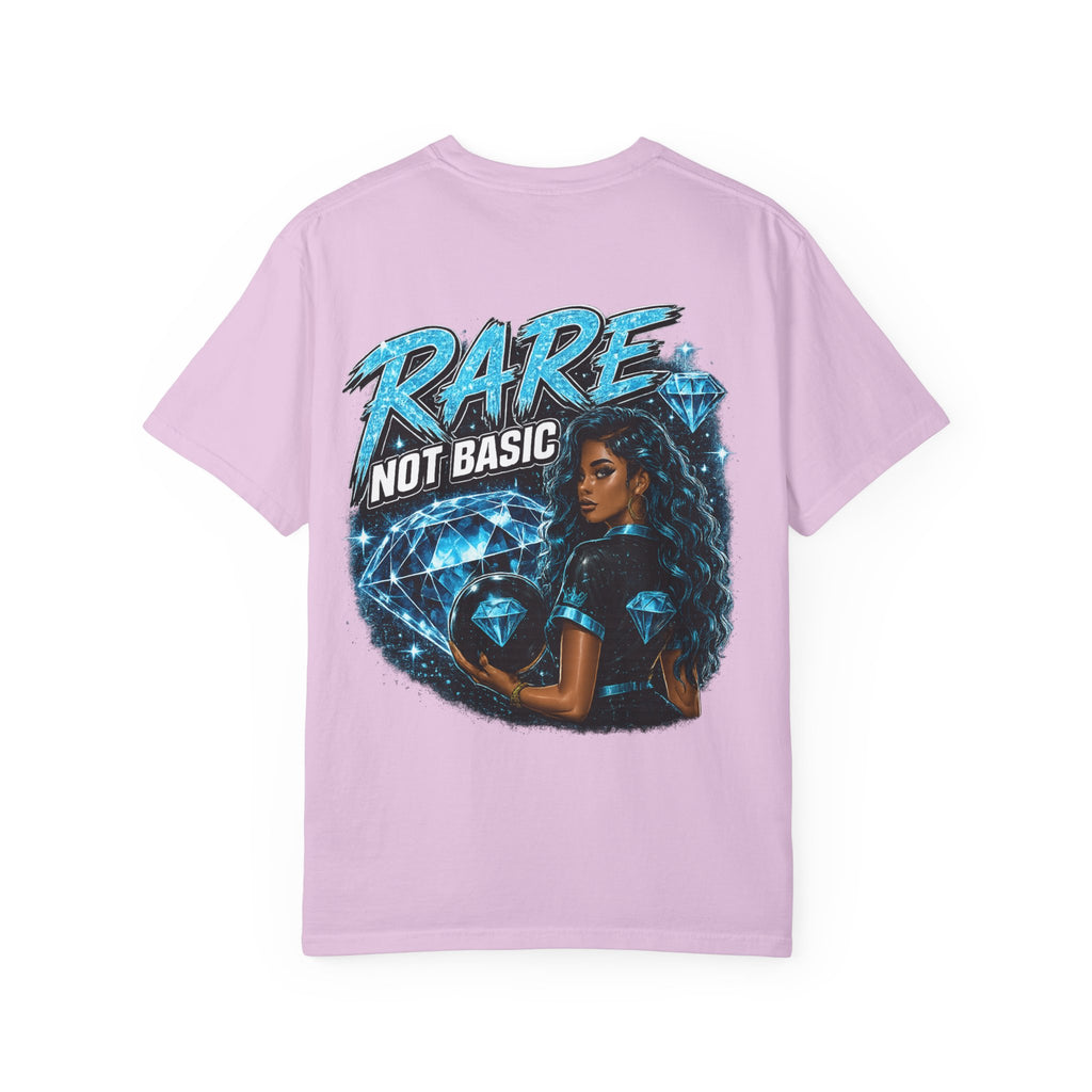 Rare Not Basic T-Shirt — Graphic Diamond Statement Tee