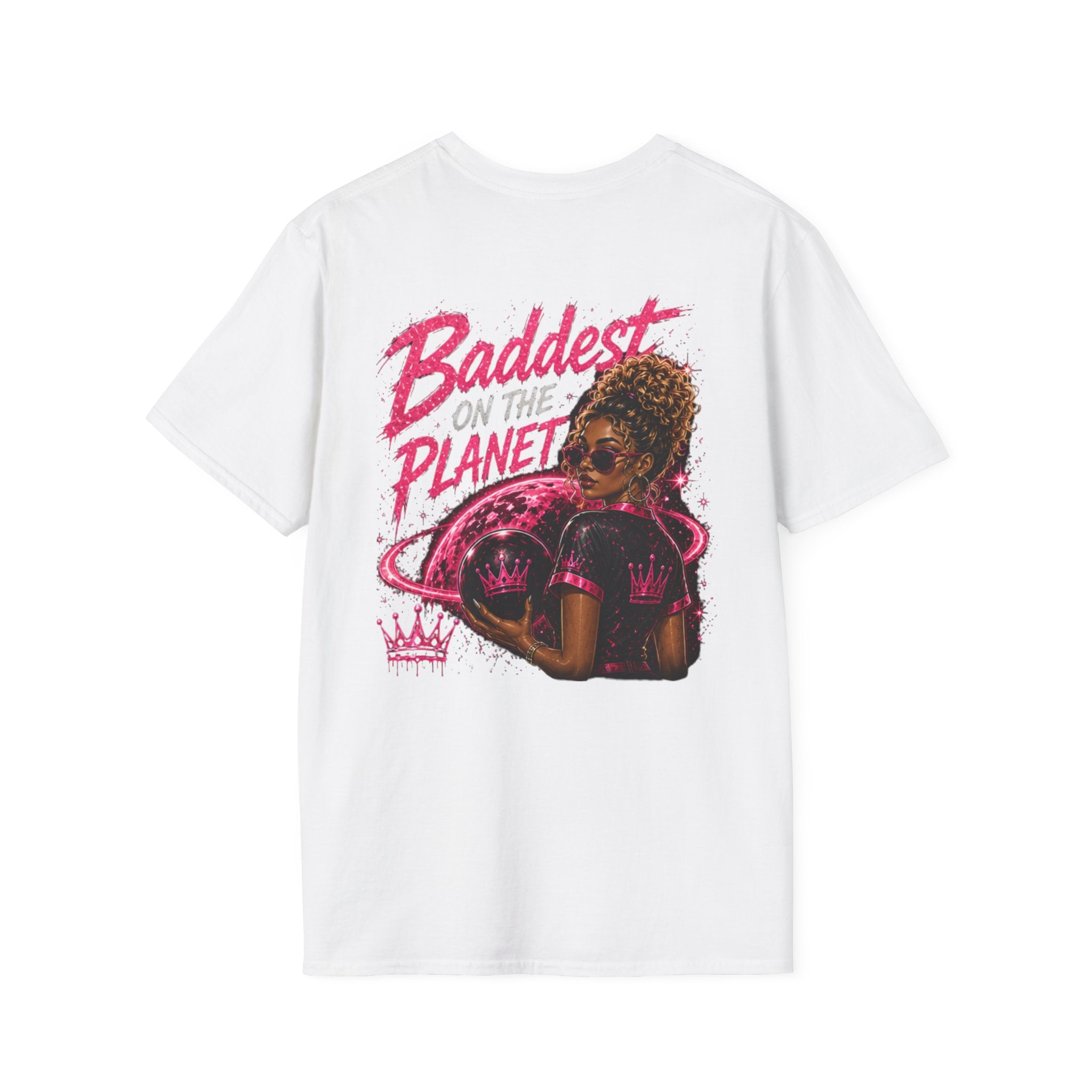 Baddest on the Planet T-Shirt — Bold Pink Afrocentric Graphic Tee