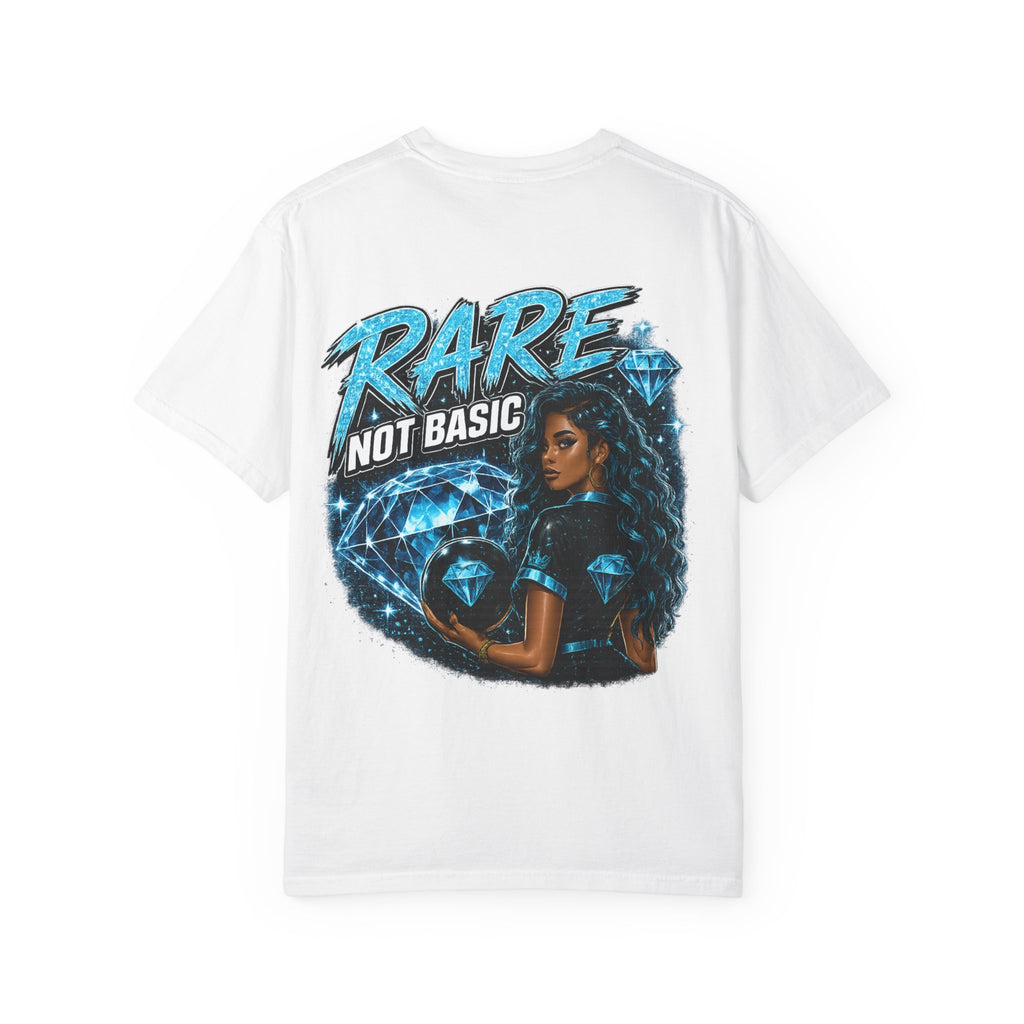 Rare Not Basic T-Shirt — Graphic Diamond Statement Tee