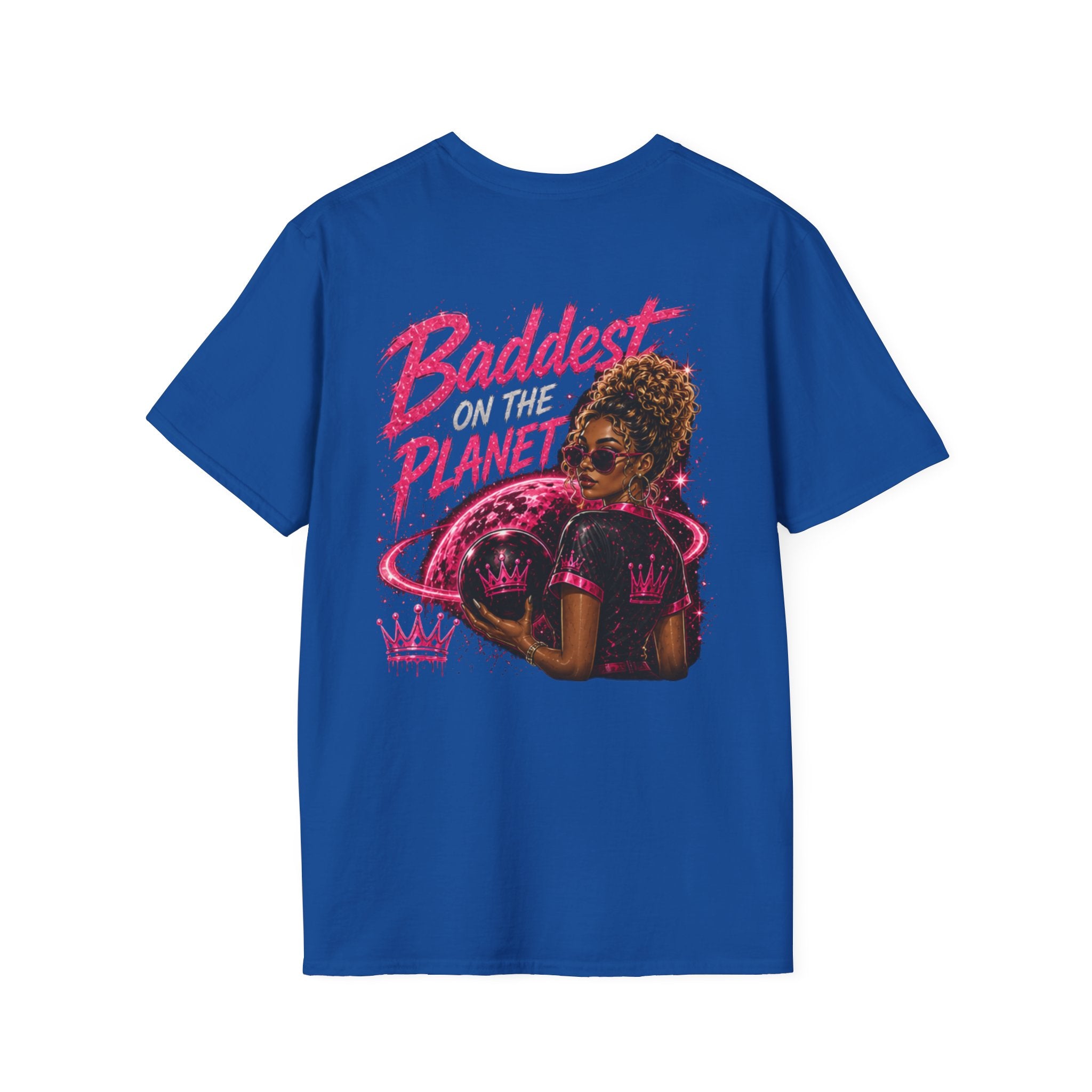 Baddest on the Planet T-Shirt — Bold Pink Afrocentric Graphic Tee